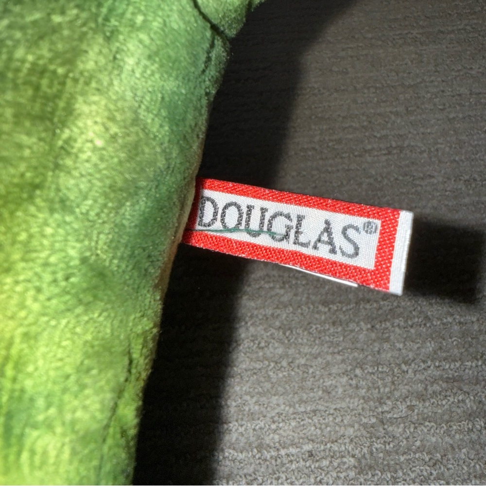 Douglas Green Dragon Plush Stuffed Animal Silver Wings Horns Fantasy Soft Toy - Picture 7 of 10
